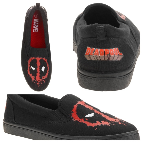 deadpool slip on shoes